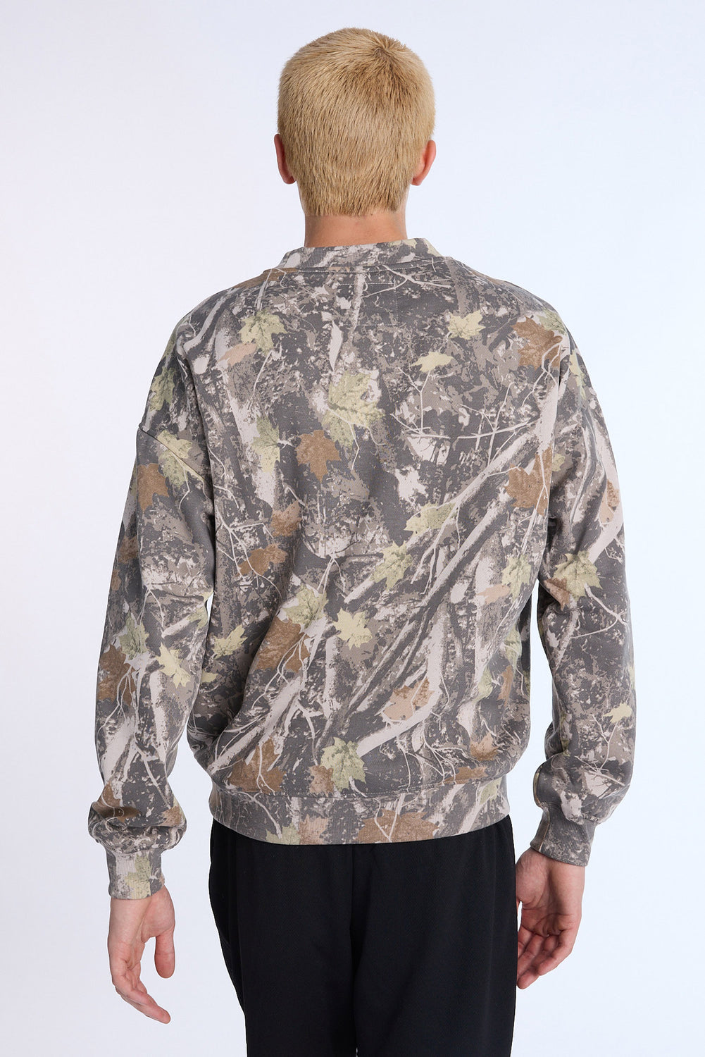 Mens LA Lakers Tree Camo Oversized Sweatshirt Mens LA Lakers Tree Camo Oversized Sweatshirt