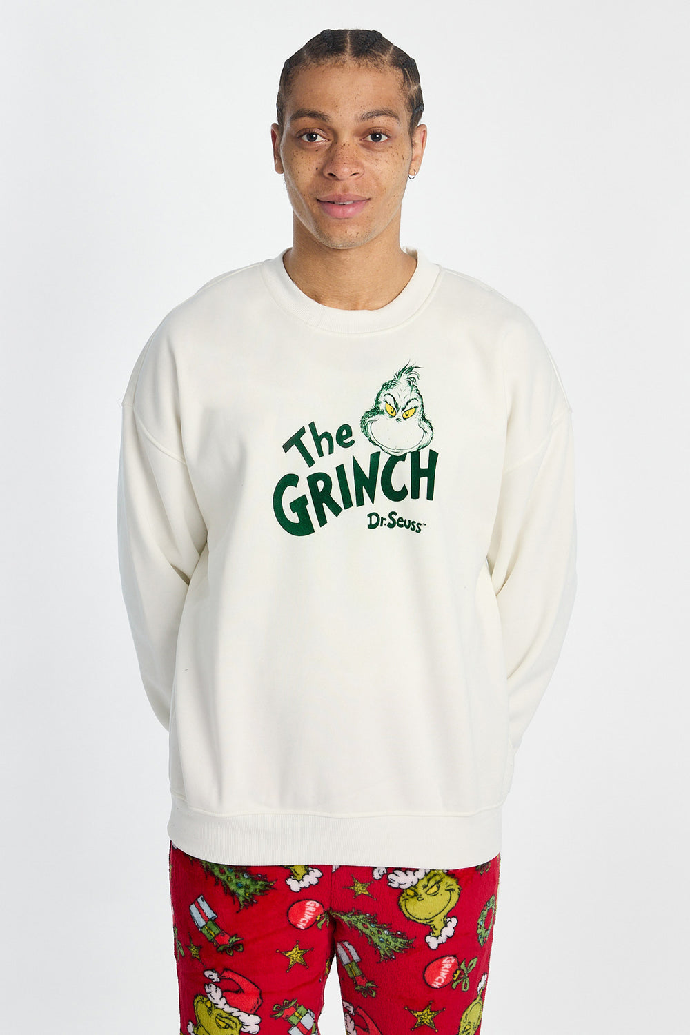 Mens The Grinch Crewneck Sweatshirt Mens The Grinch Crewneck Sweatshirt