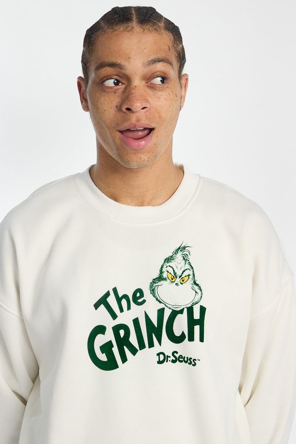 Sweatshirt à col ras du cou imprimé The Grinch homme Sweatshirt à col ras du cou imprimé The Grinch homme