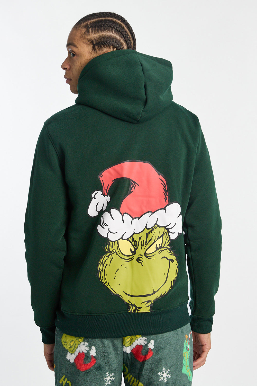 Haut à capuchon The Grinch brodé homme Haut à capuchon The Grinch brodé homme