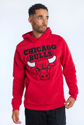 Haut à capuchon logo chenille Chicago Bulls homme