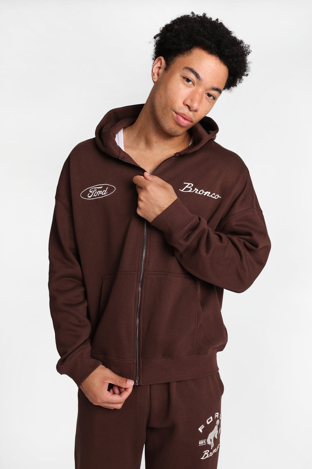 Ford Bronco Graphic Zip-Up Hoodie Ford Bronco Graphic Zip-Up Hoodie