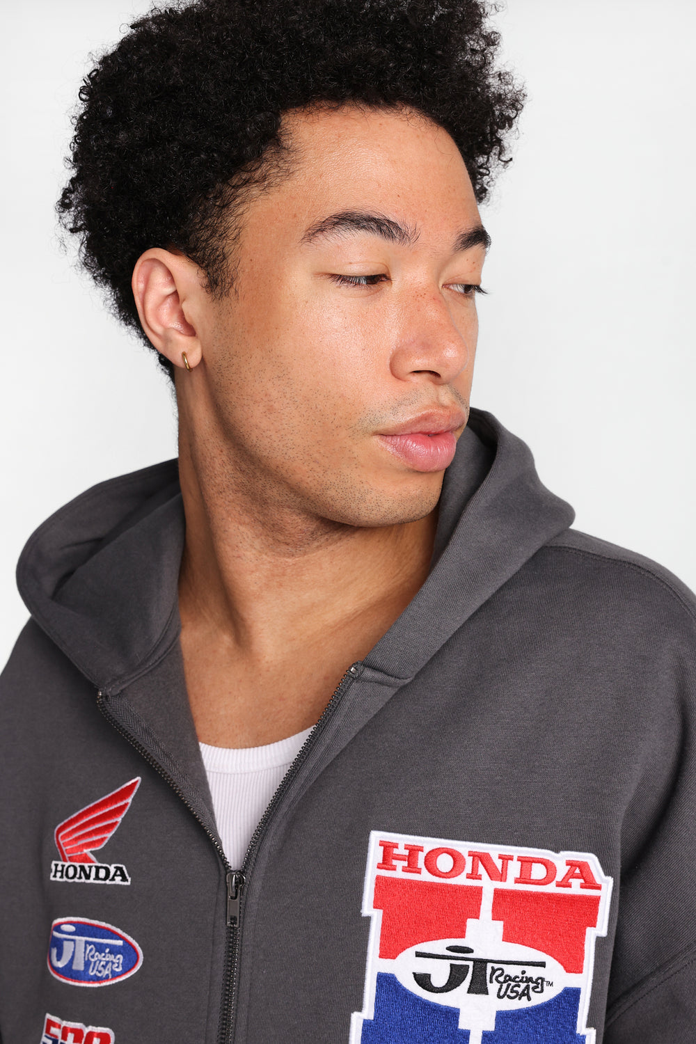 Honda Racing Graphic Zip-Up Hoodie Honda Racing Graphic Zip-Up Hoodie