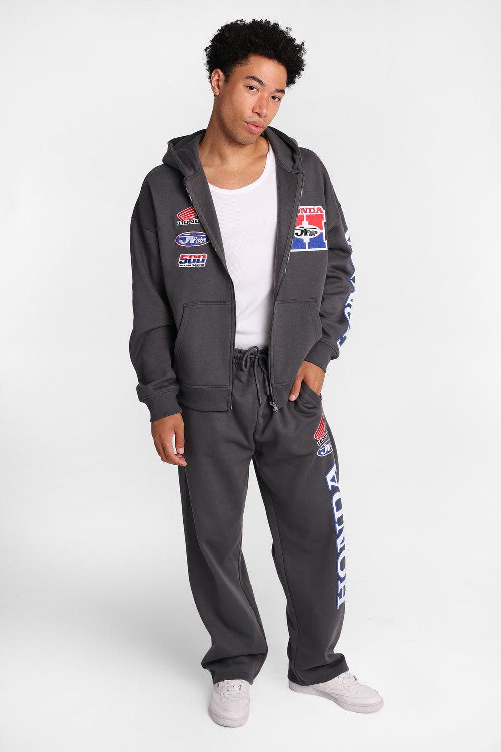Honda Racing Graphic Zip-Up Hoodie Honda Racing Graphic Zip-Up Hoodie