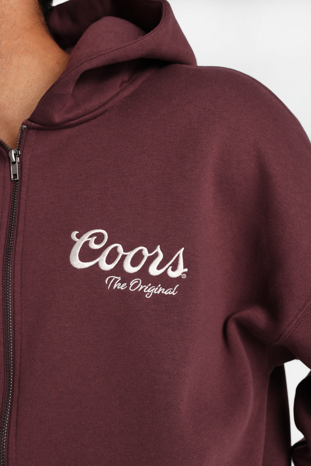 Haut à capuchon zippé brodé Coors Rodeo Haut à capuchon zippé brodé Coors Rodeo
