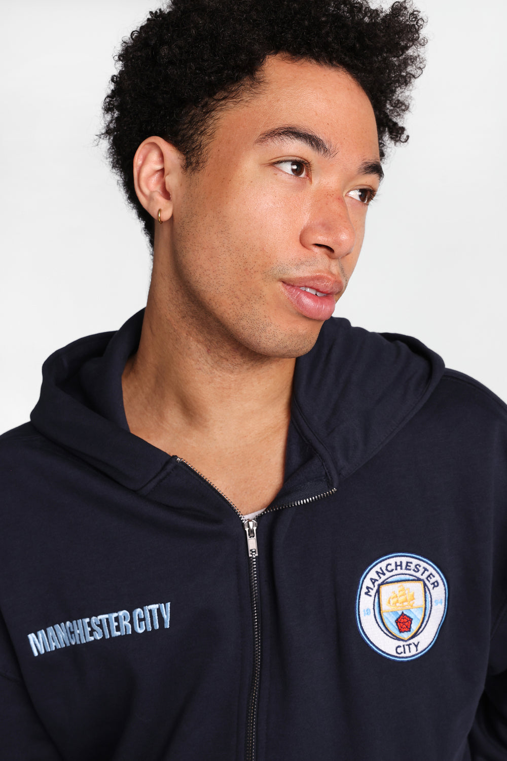 Manchester City Graphic Zip-Up Hoodie Manchester City Graphic Zip-Up Hoodie