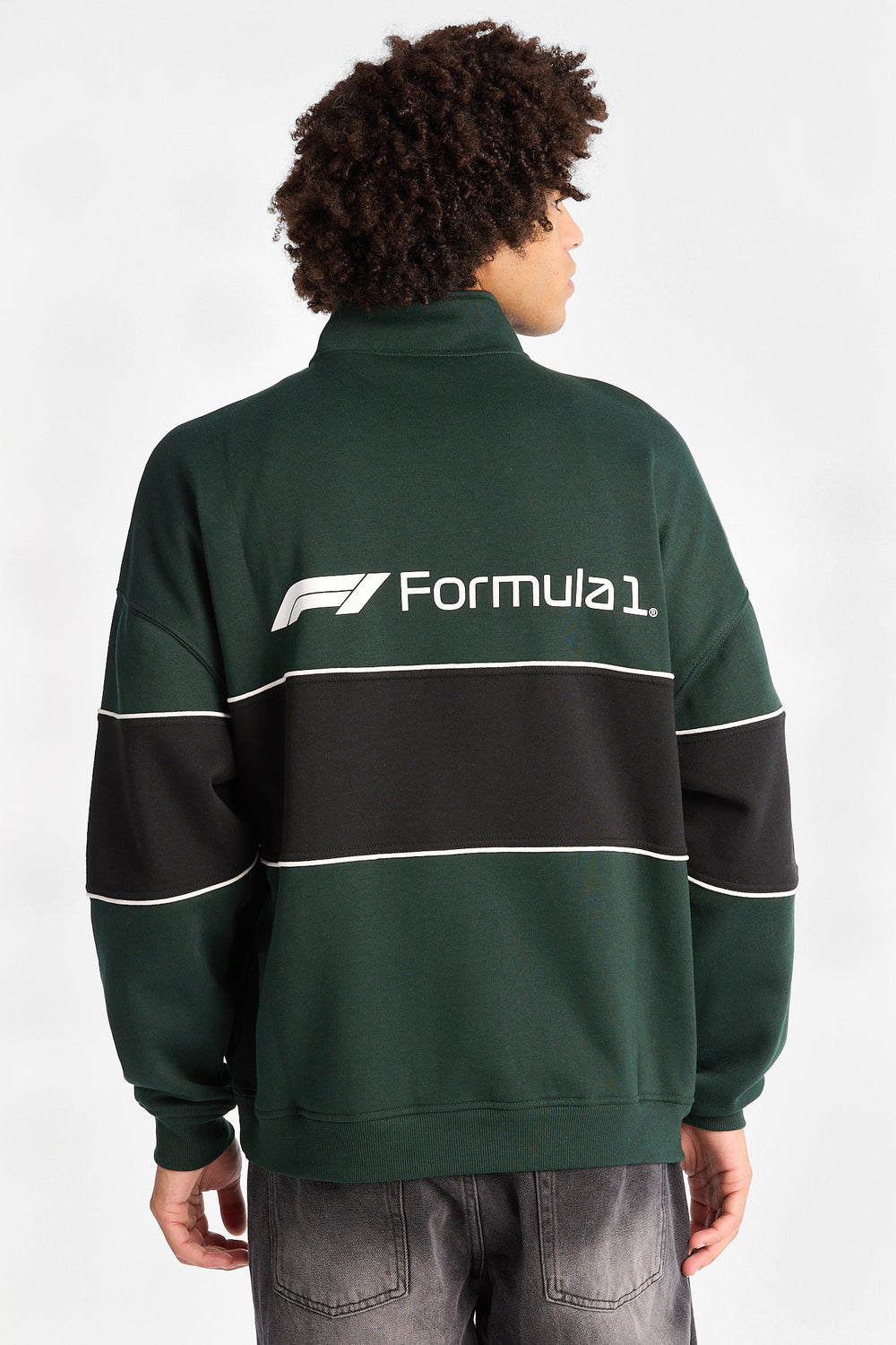 Sweatshirt bicolore à glissière 1/4 Formula 1 Sweatshirt bicolore à glissière 1/4 Formula 1