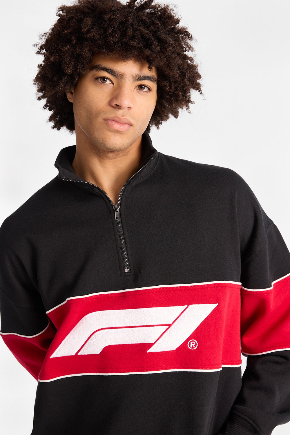 Formula 1 Colour Block Quarter-Zip Sweatshirt Formula 1 Colour Block Quarter-Zip Sweatshirt