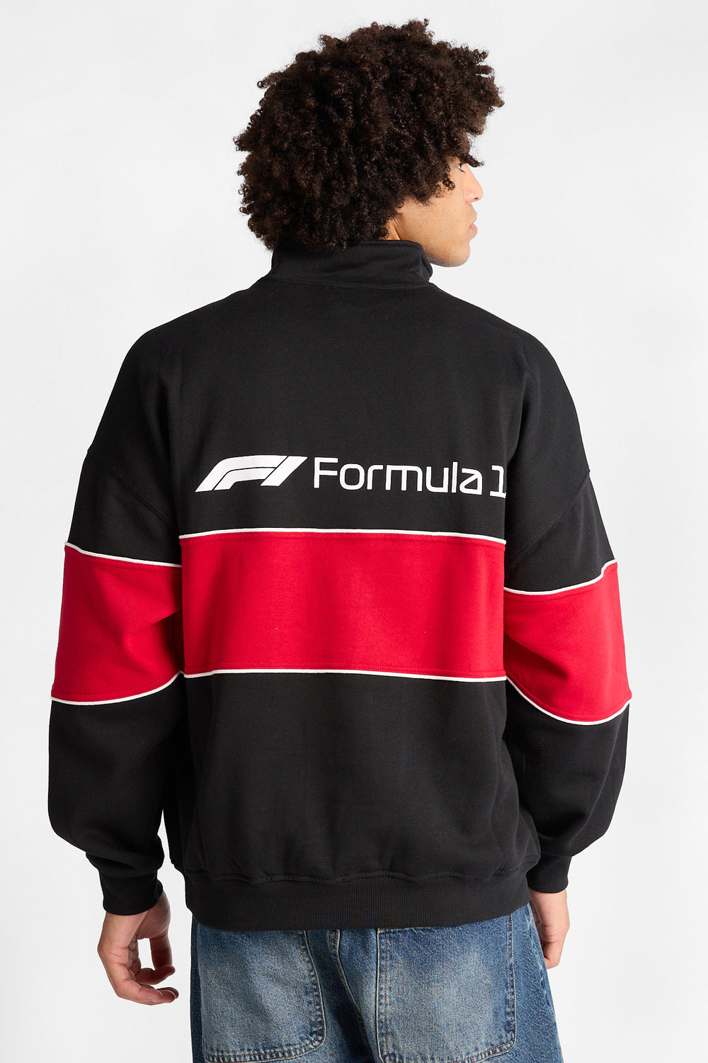 Formula 1 Colour Block Quarter-Zip Sweatshirt Formula 1 Colour Block Quarter-Zip Sweatshirt