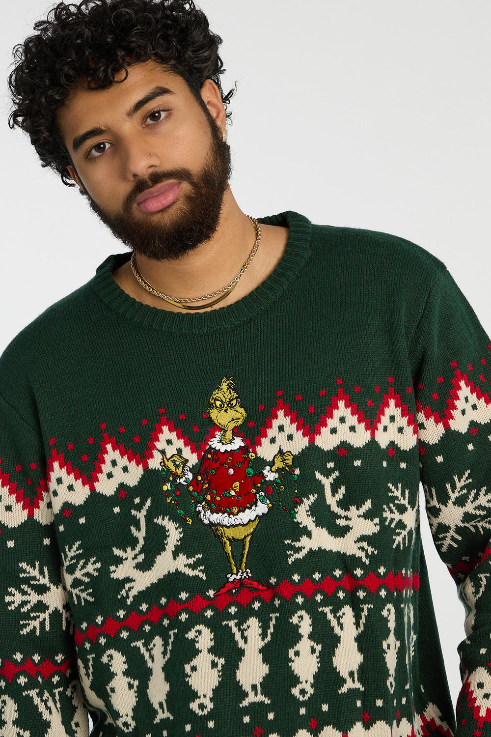 Chandail à motif des Fêtes The Grinch homme Chandail à motif des Fêtes The Grinch homme