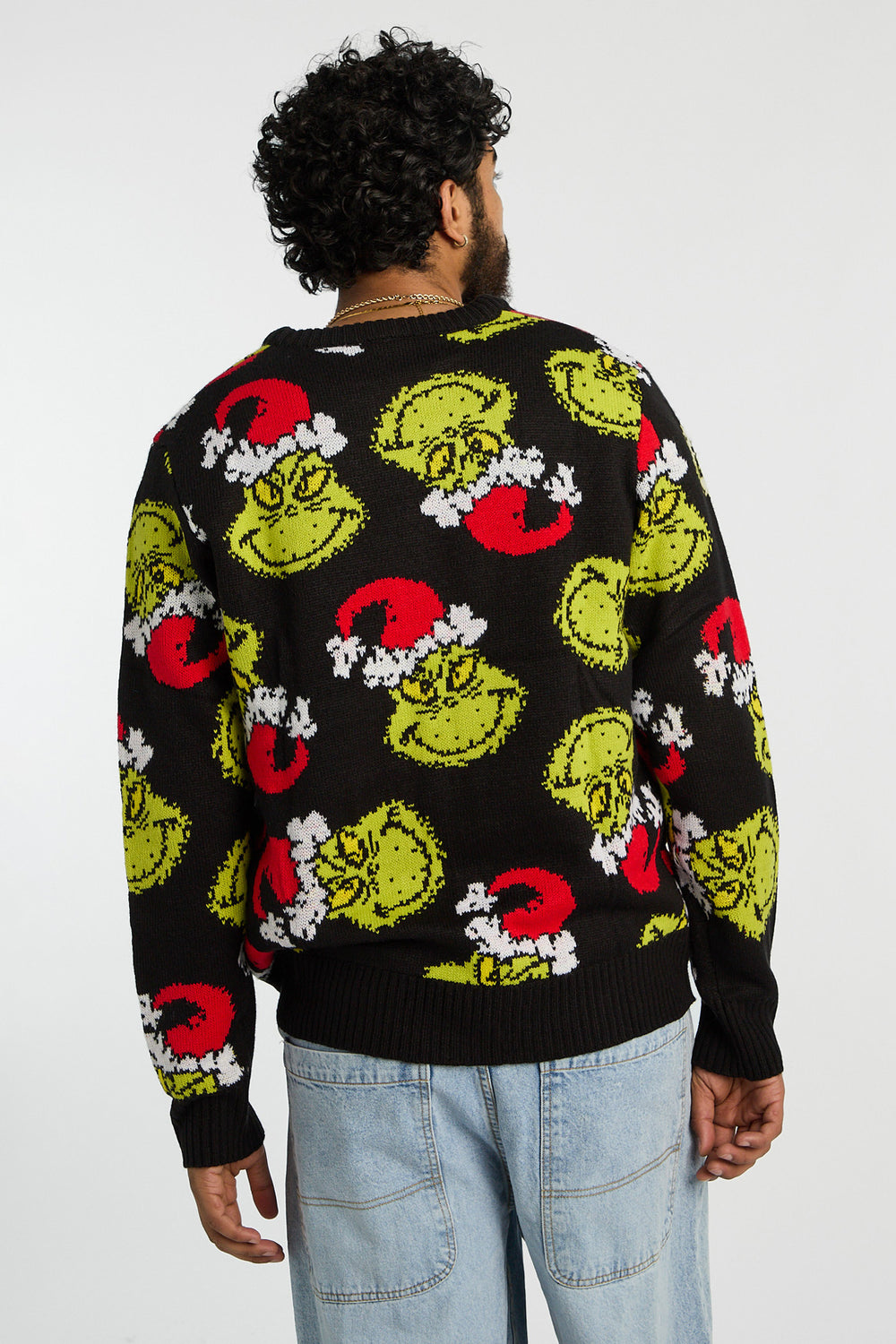 Chandail à motif des Fêtes Le Grinch homme Chandail à motif des Fêtes Le Grinch homme