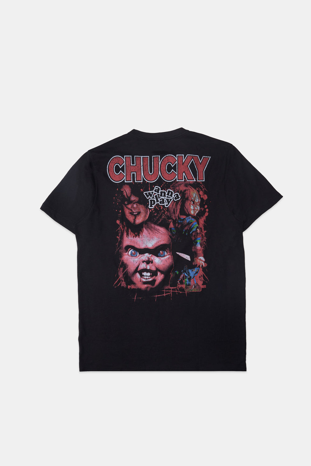 Mens Chucky Wanna Play Graphic T-Shirt Mens Chucky Wanna Play Graphic T-Shirt