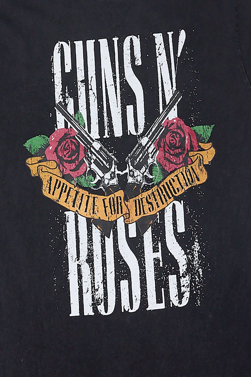 Mens Guns N' Roses Stonewash T-Shirt Mens Guns N' Roses Stonewash T-Shirt