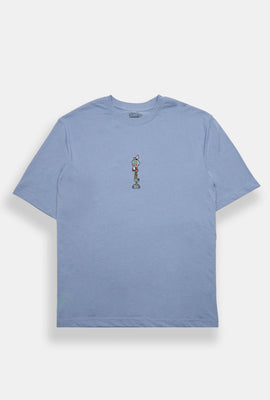 Squidward Embroidered Graphic Oversized Tee