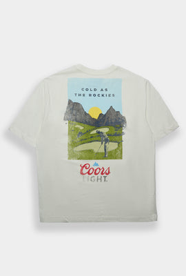 T-shirt surdimensionné à imprimé de golf Coors Light