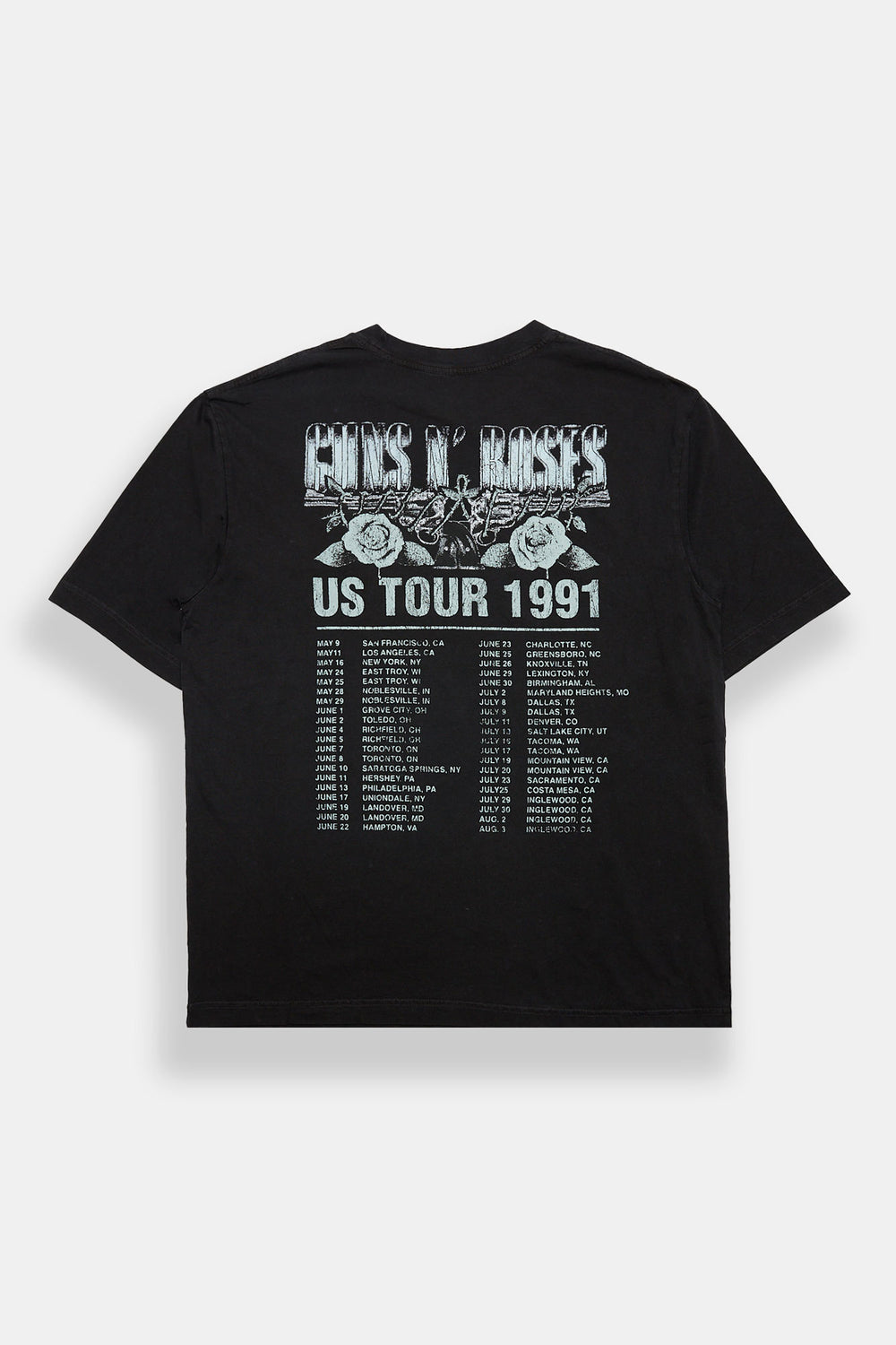 Guns N' Roses US Tour 1991 Graphic Oversized Tee Guns N' Roses US Tour 1991 Graphic Oversized Tee