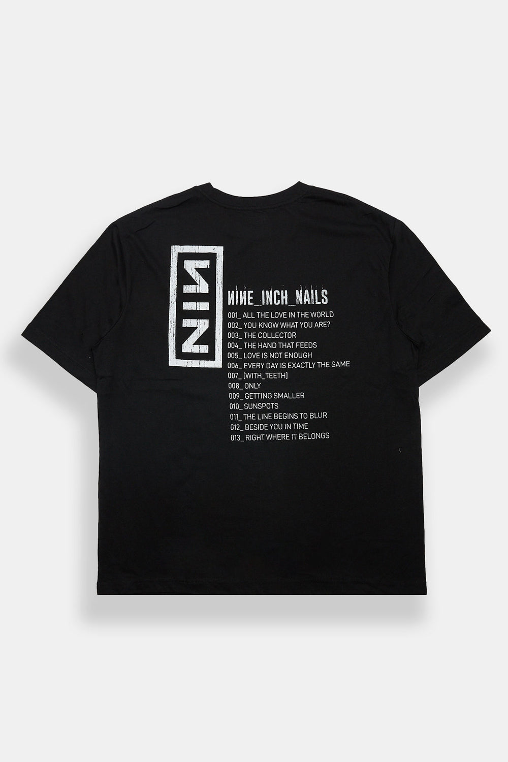T-shirt surdimensionné imprimé Nine Inch Nails T-shirt surdimensionné imprimé Nine Inch Nails