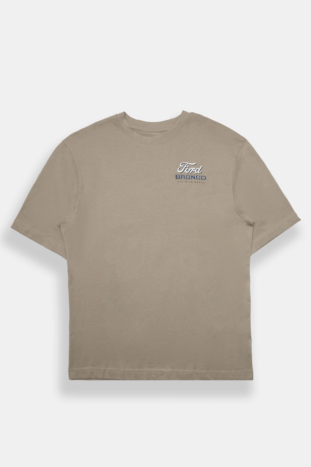 Ford Bronco One Wild Horse Oversized Graphic Tee Ford Bronco One Wild Horse Oversized Graphic Tee