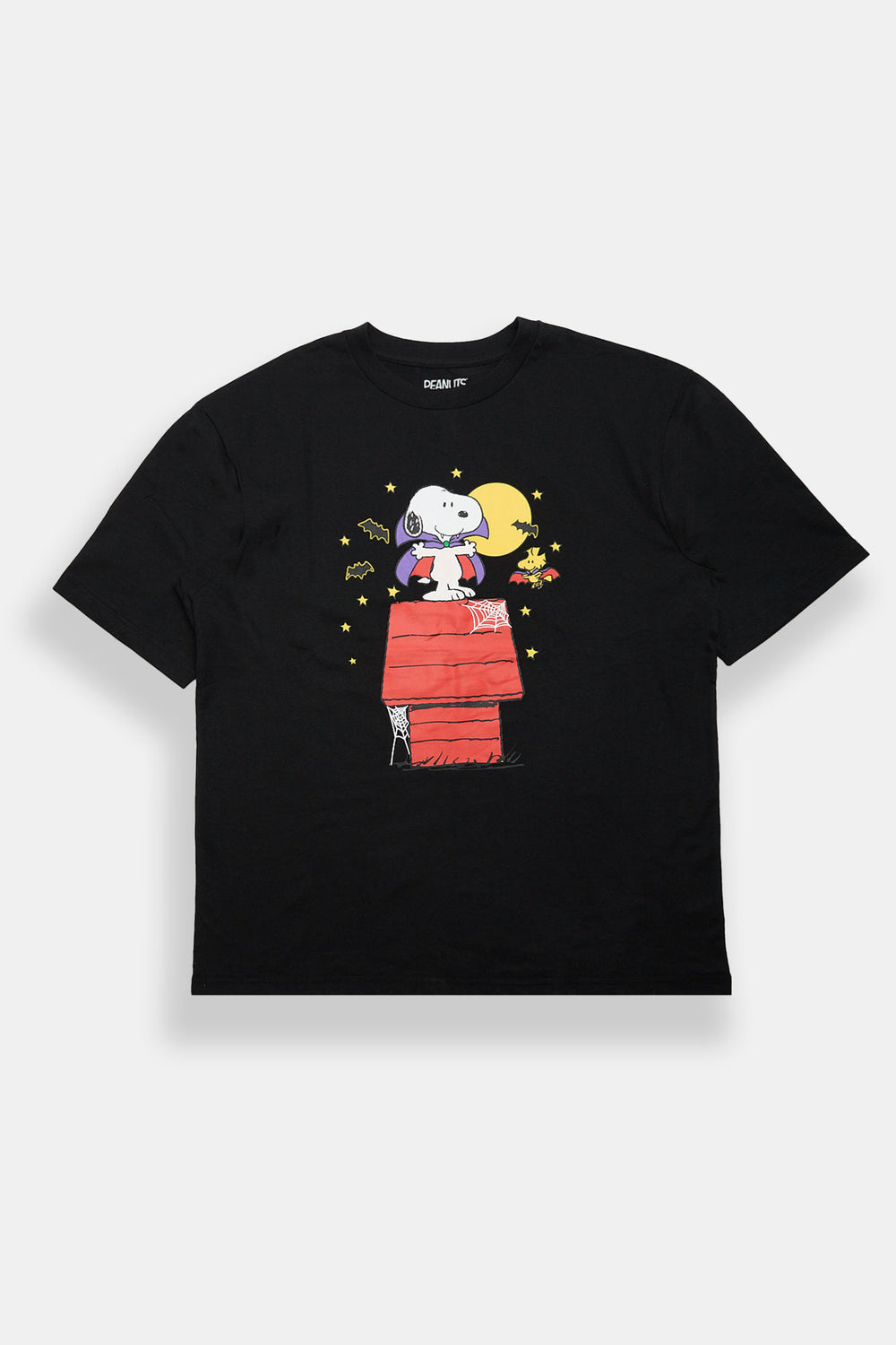 Peanuts Snoopy & Woodstock Vampire Graphic Oversized T-Shirt Peanuts Snoopy & Woodstock Vampire Graphic Oversized T-Shirt