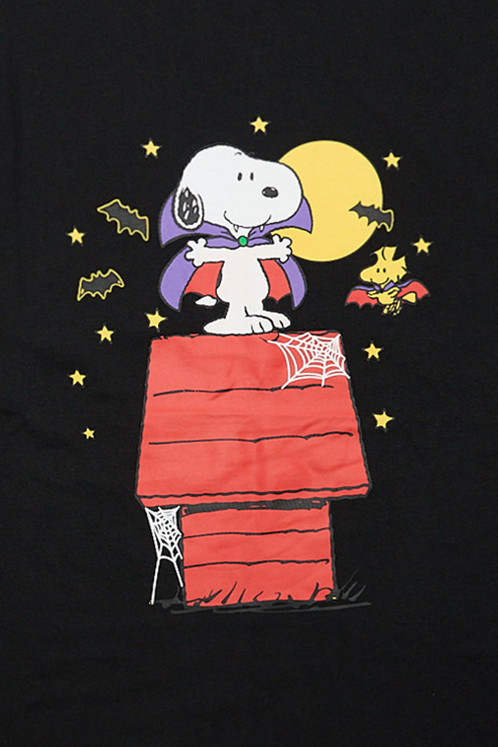 Peanuts Snoopy & Woodstock Vampire Graphic Oversized T-Shirt Peanuts Snoopy & Woodstock Vampire Graphic Oversized T-Shirt