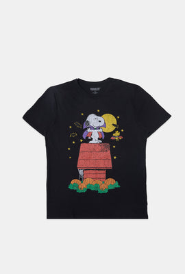T-shirt imprimé vampire Snoopy et Woodstock homme