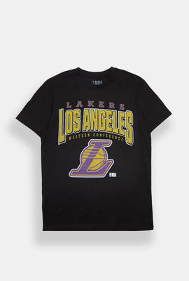 T-shirt imprimé à logo en maille Los Angeles Lakers