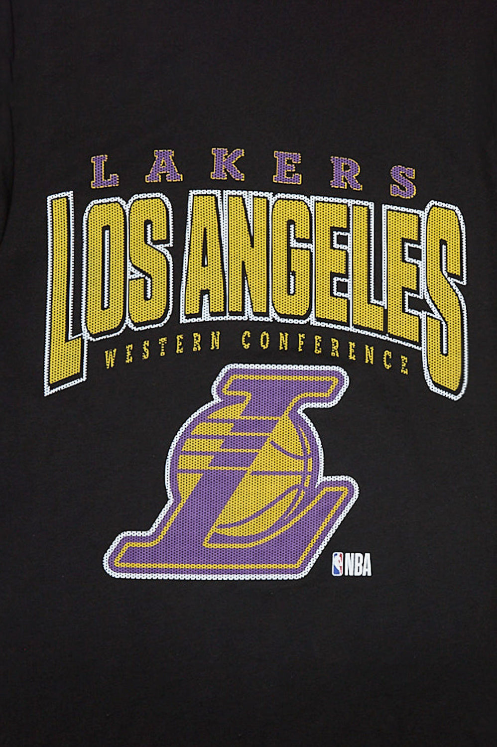 Los Angeles Lakers Mesh Logo Graphic Tee Los Angeles Lakers Mesh Logo Graphic Tee