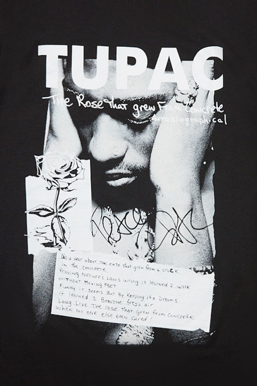 Tupac The Rose That Grew Graphic Tee Tupac The Rose That Grew Graphic Tee
