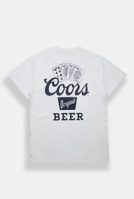 T-shirt à imprimé de cartes à jouer Coors