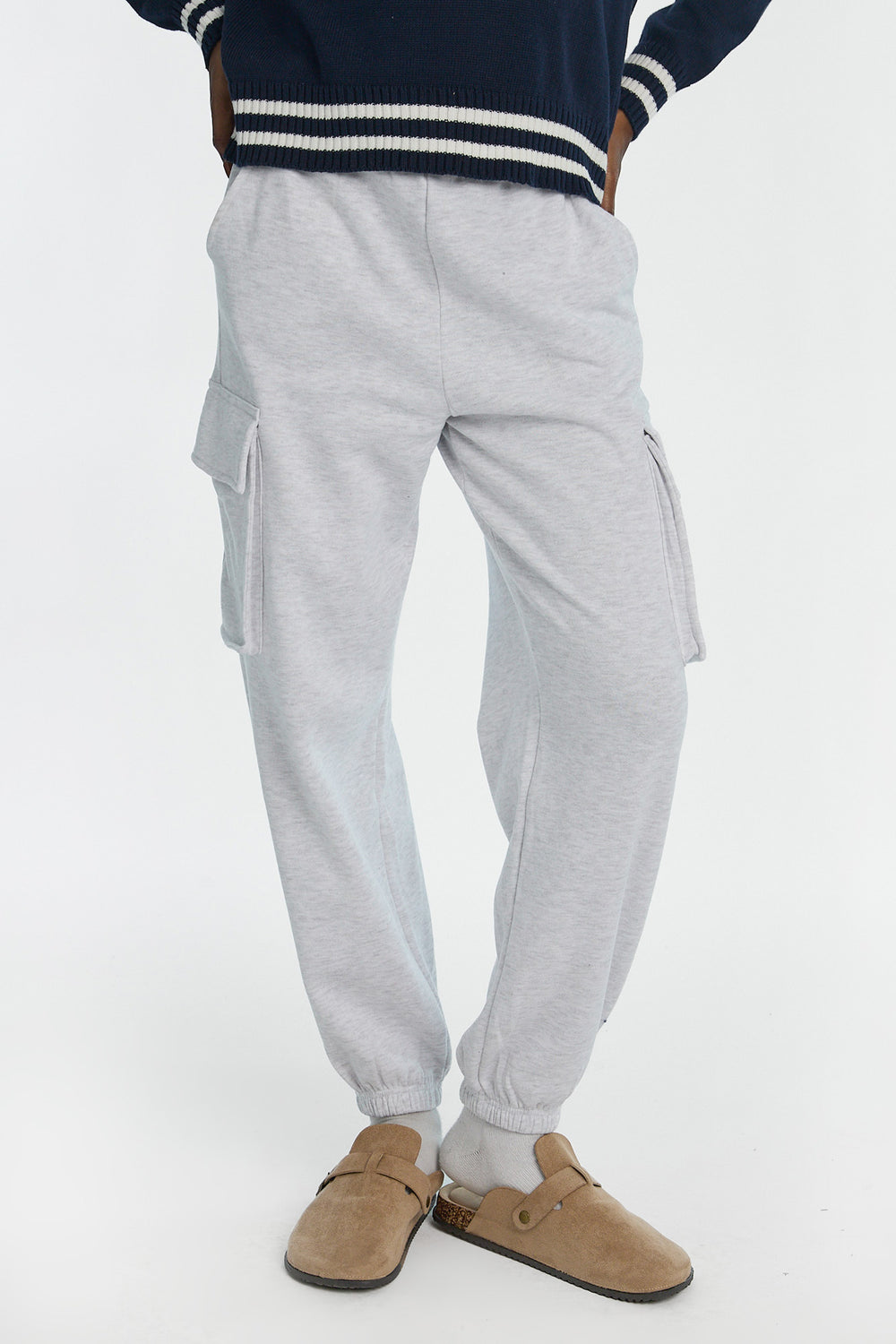 Pantalon de survêtement cargo à coupe ample Pantalon de survêtement cargo à coupe ample