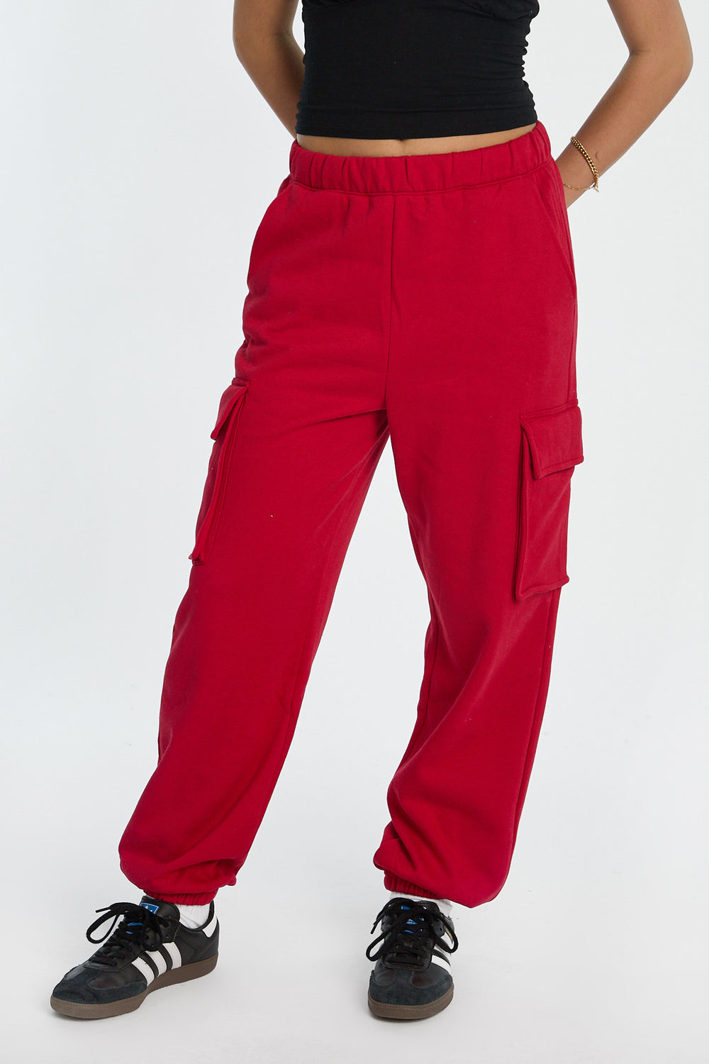 Pantalon de survêtement cargo à coupe ample Pantalon de survêtement cargo à coupe ample