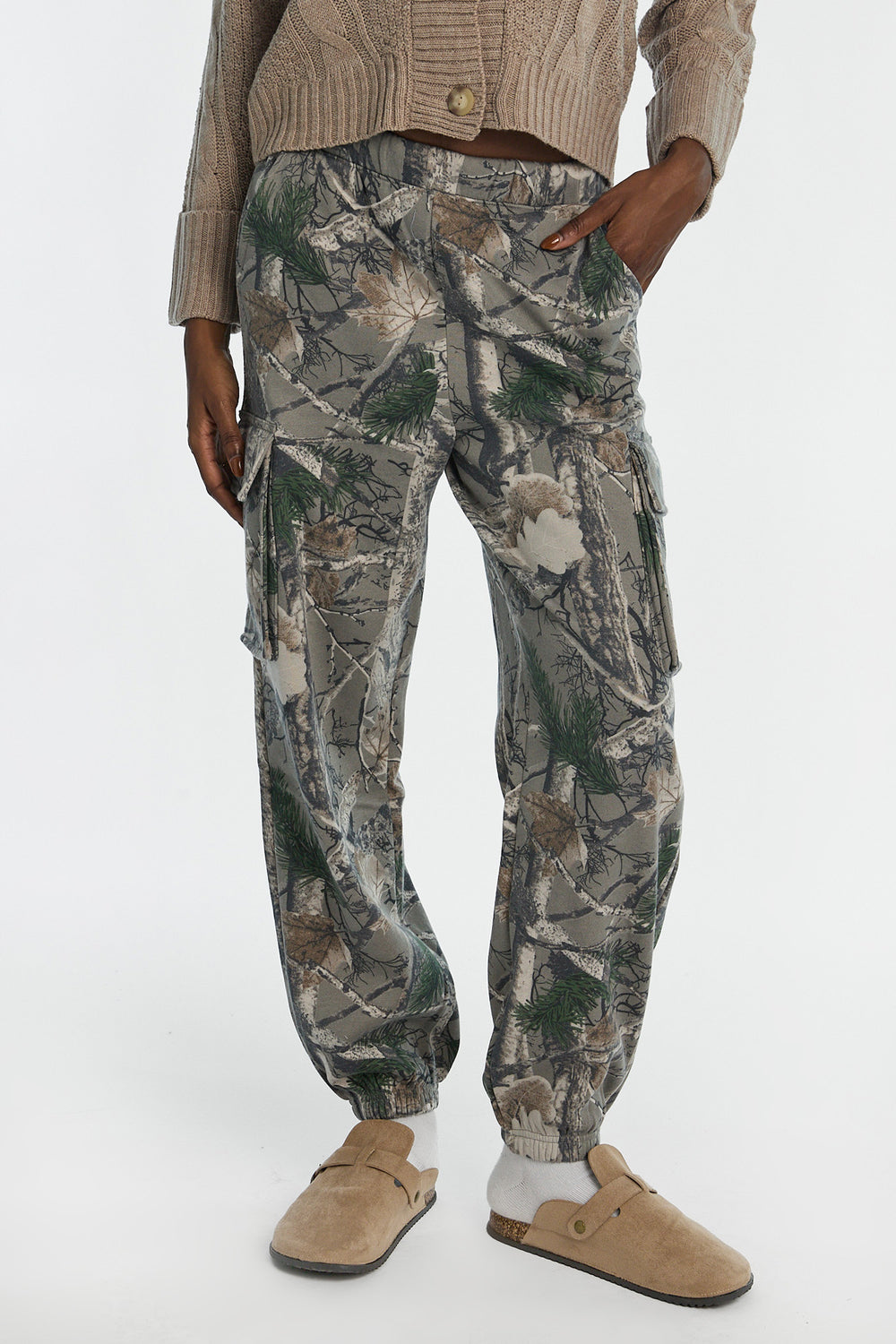 Pantalon de survêtement cargo à coupe ample Pantalon de survêtement cargo à coupe ample