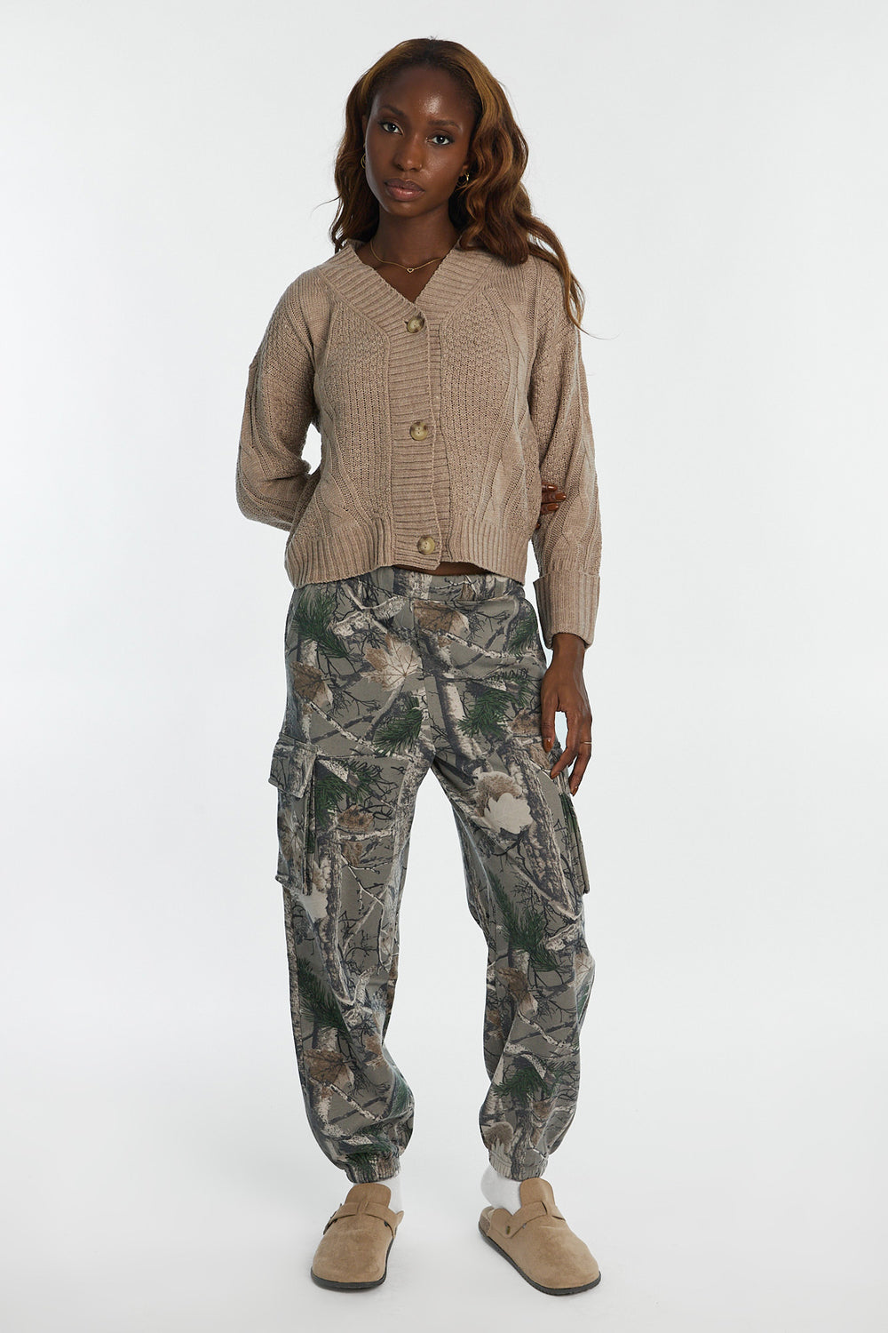 Pantalon de survêtement cargo à coupe ample Pantalon de survêtement cargo à coupe ample