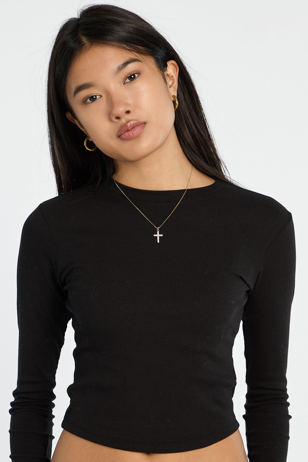 AERO Long Sleeve Crew Neck Baby Tee AERO Long Sleeve Crew Neck Baby Tee