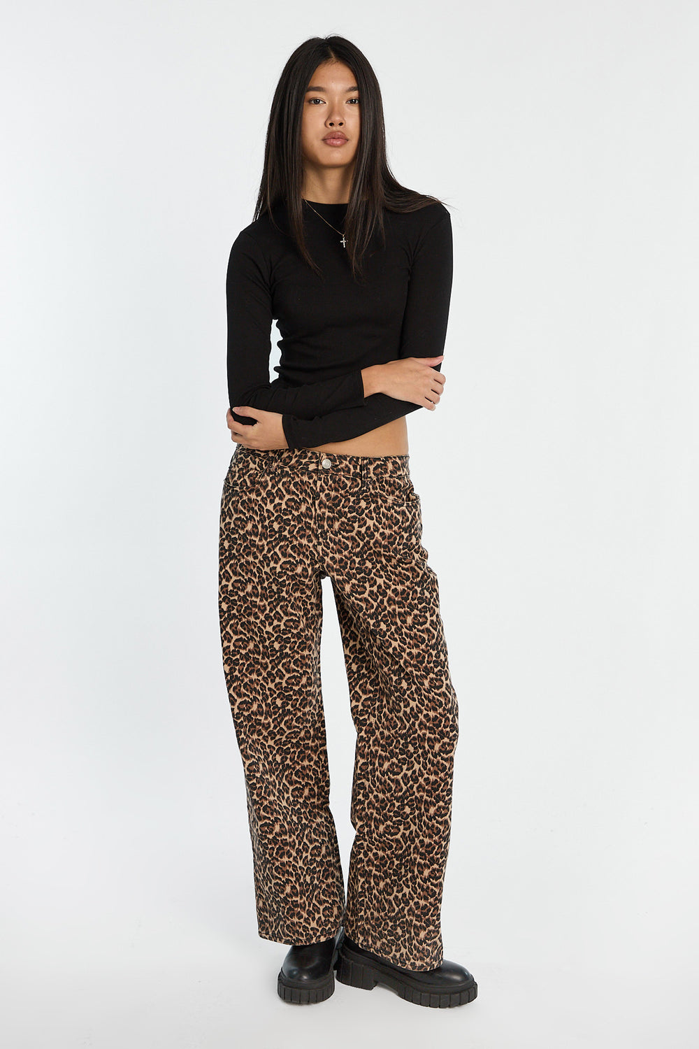 AERO Long Sleeve Crew Neck Baby Tee AERO Long Sleeve Crew Neck Baby Tee