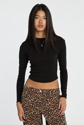 AERO Long Sleeve Crew Neck Baby Tee