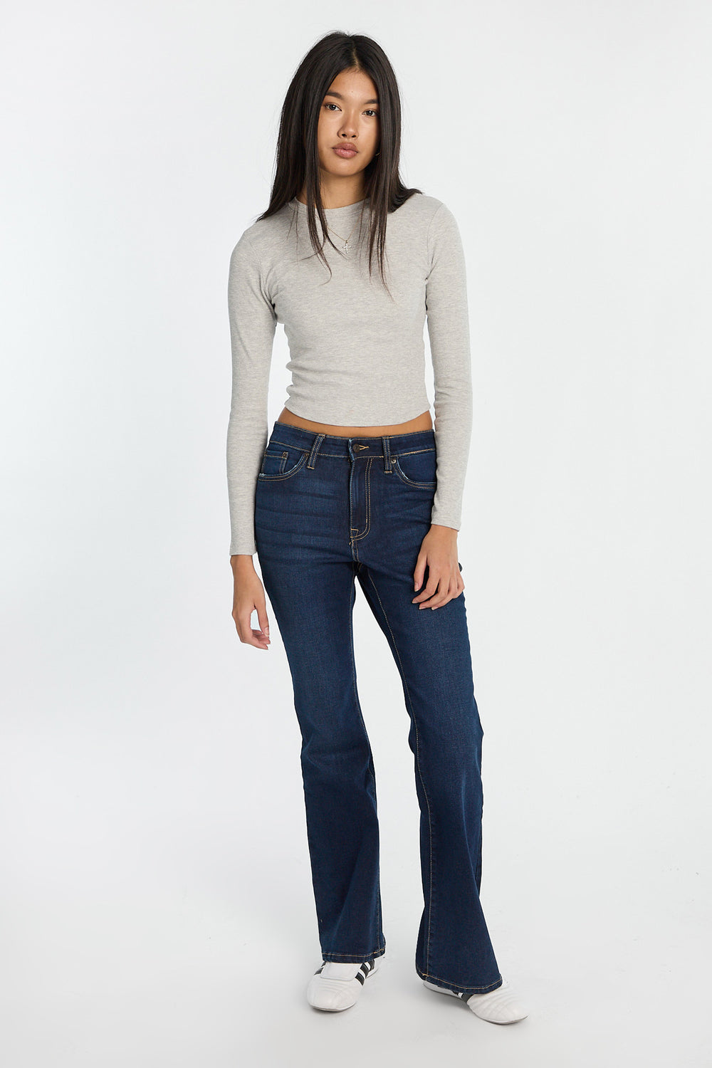 AERO Long Sleeve Crew Neck Baby Tee AERO Long Sleeve Crew Neck Baby Tee