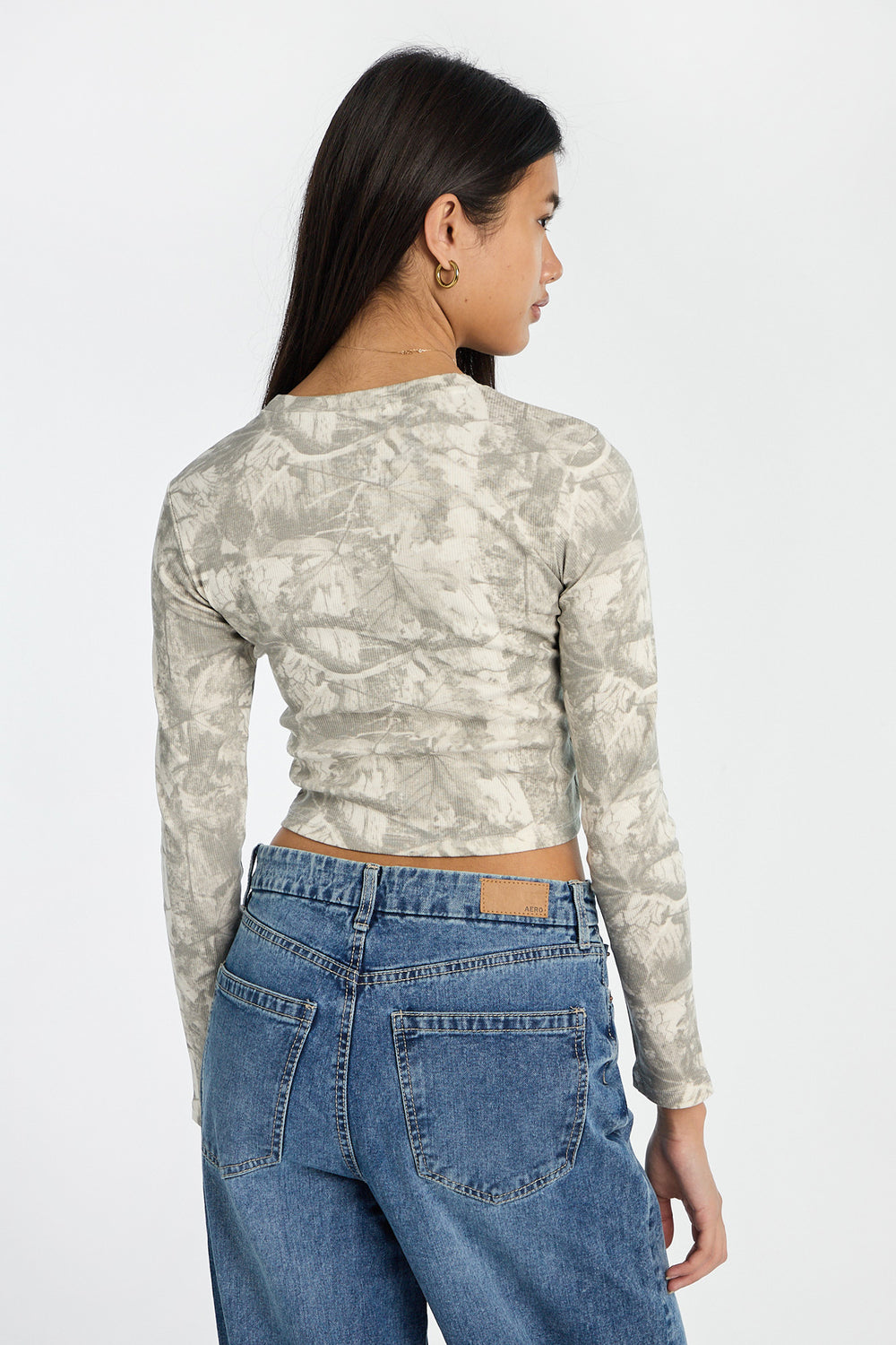 AERO Long Sleeve Crew Neck Baby Tee AERO Long Sleeve Crew Neck Baby Tee