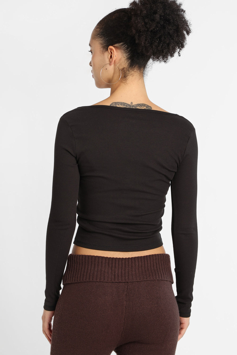 AERO Long Sleeve Henley Baby Tee AERO Long Sleeve Henley Baby Tee