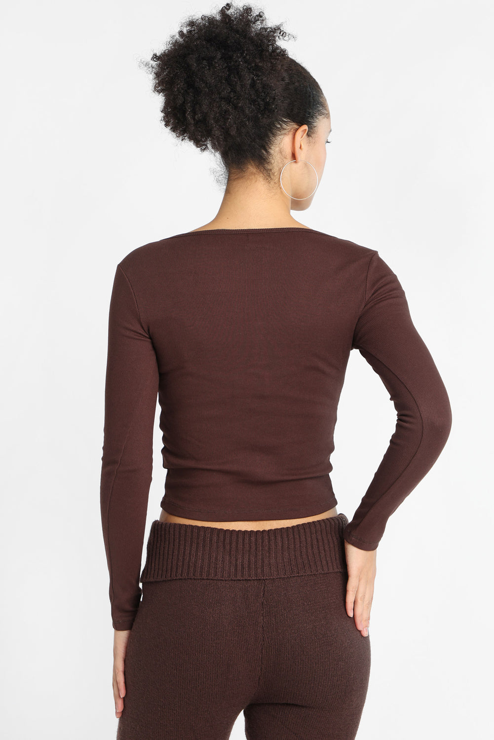 AERO Long Sleeve Henley Baby Tee AERO Long Sleeve Henley Baby Tee