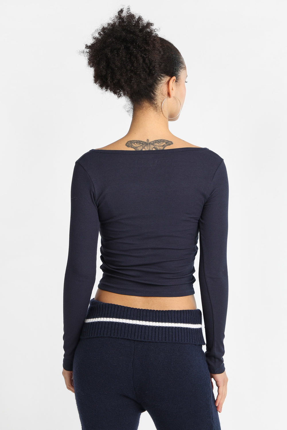 AERO Long Sleeve Henley Baby Tee AERO Long Sleeve Henley Baby Tee