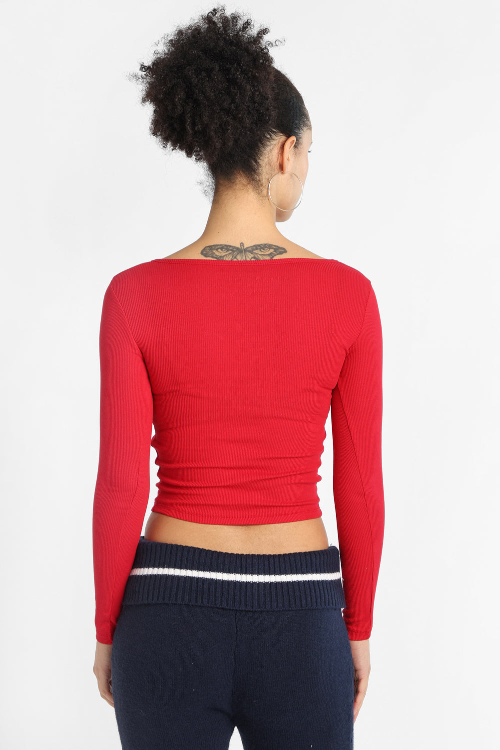 AERO Long Sleeve Henley Baby Tee AERO Long Sleeve Henley Baby Tee