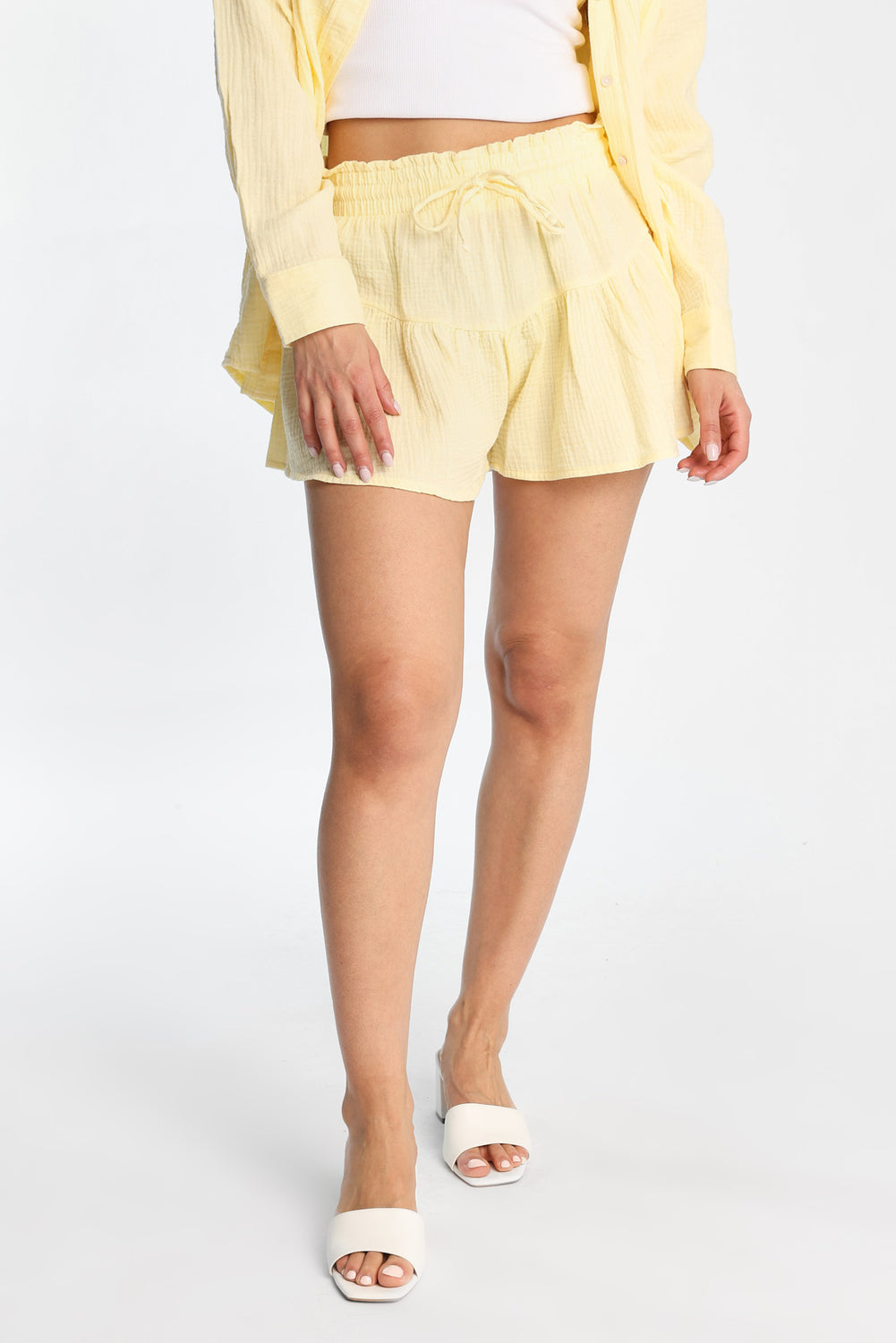 AERO Cotton Gauzy Pull-On Flutter Shorts AERO Cotton Gauzy Pull-On Flutter Shorts