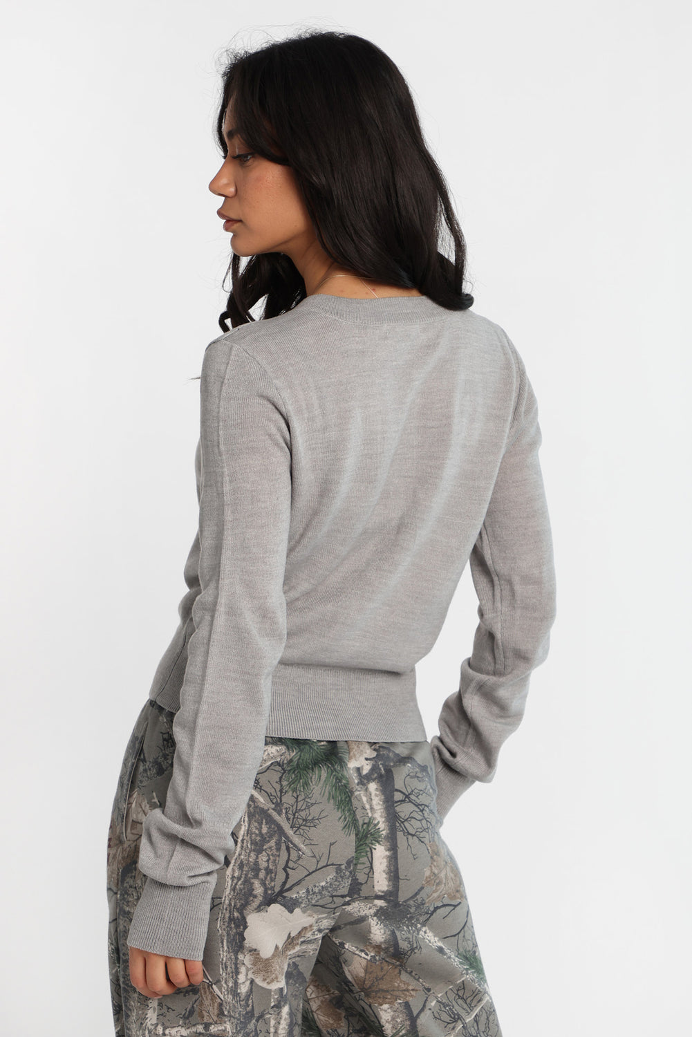 Button-Up Crew Neck Cardigan Button-Up Crew Neck Cardigan