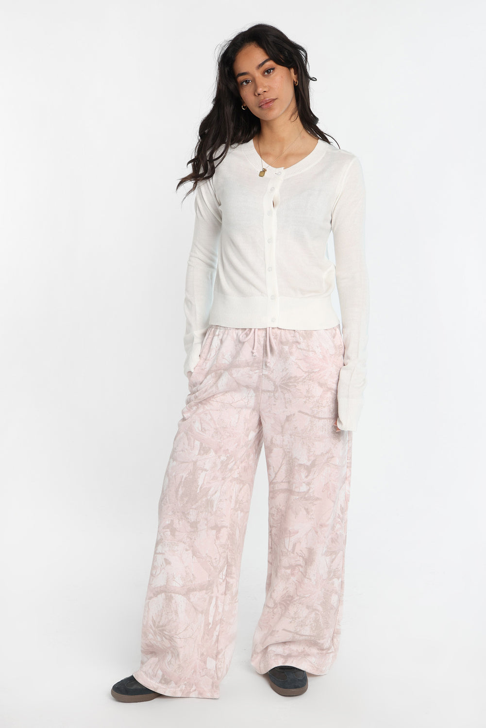 Button-Up Crew Neck Cardigan Button-Up Crew Neck Cardigan