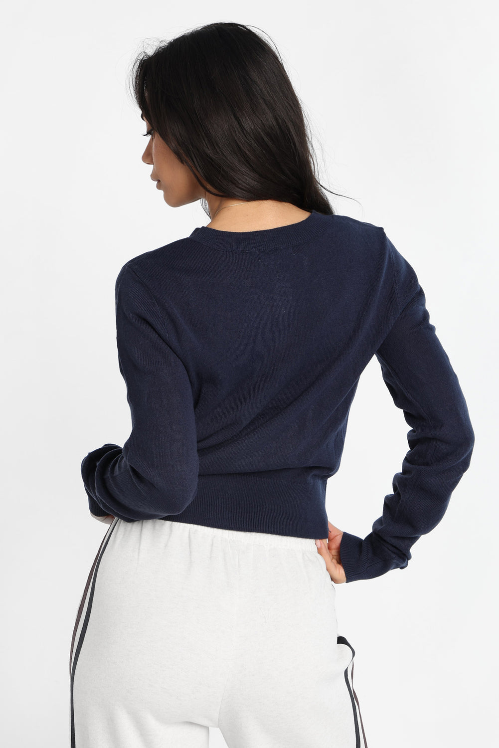 Button-Up Crew Neck Cardigan Button-Up Crew Neck Cardigan