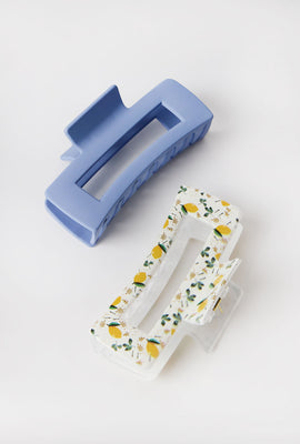 Aéropostale Rectangle Claw Clips 2-Pack