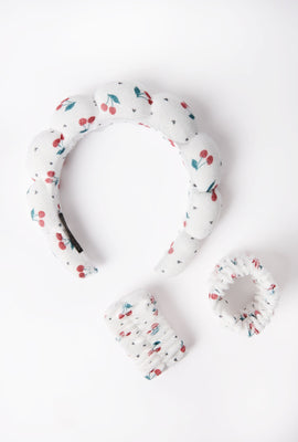 Ensemble serre-tête et bracelet de spa