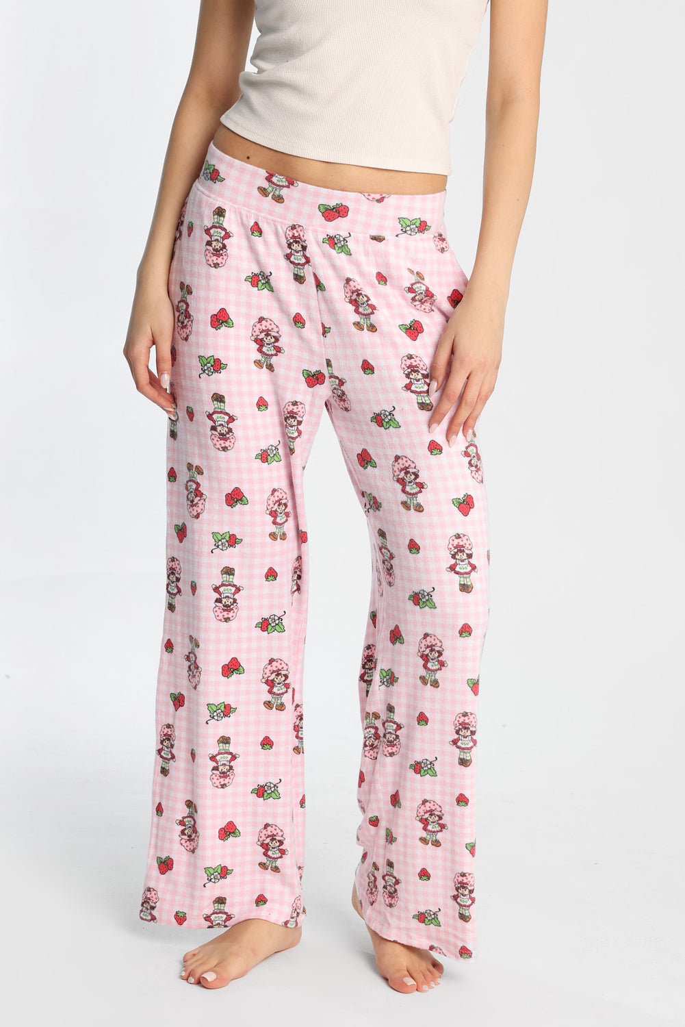 Pantalon pyjama à jambes larges imprimé Strawberry Shortcake Pantalon pyjama à jambes larges imprimé Strawberry Shortcake