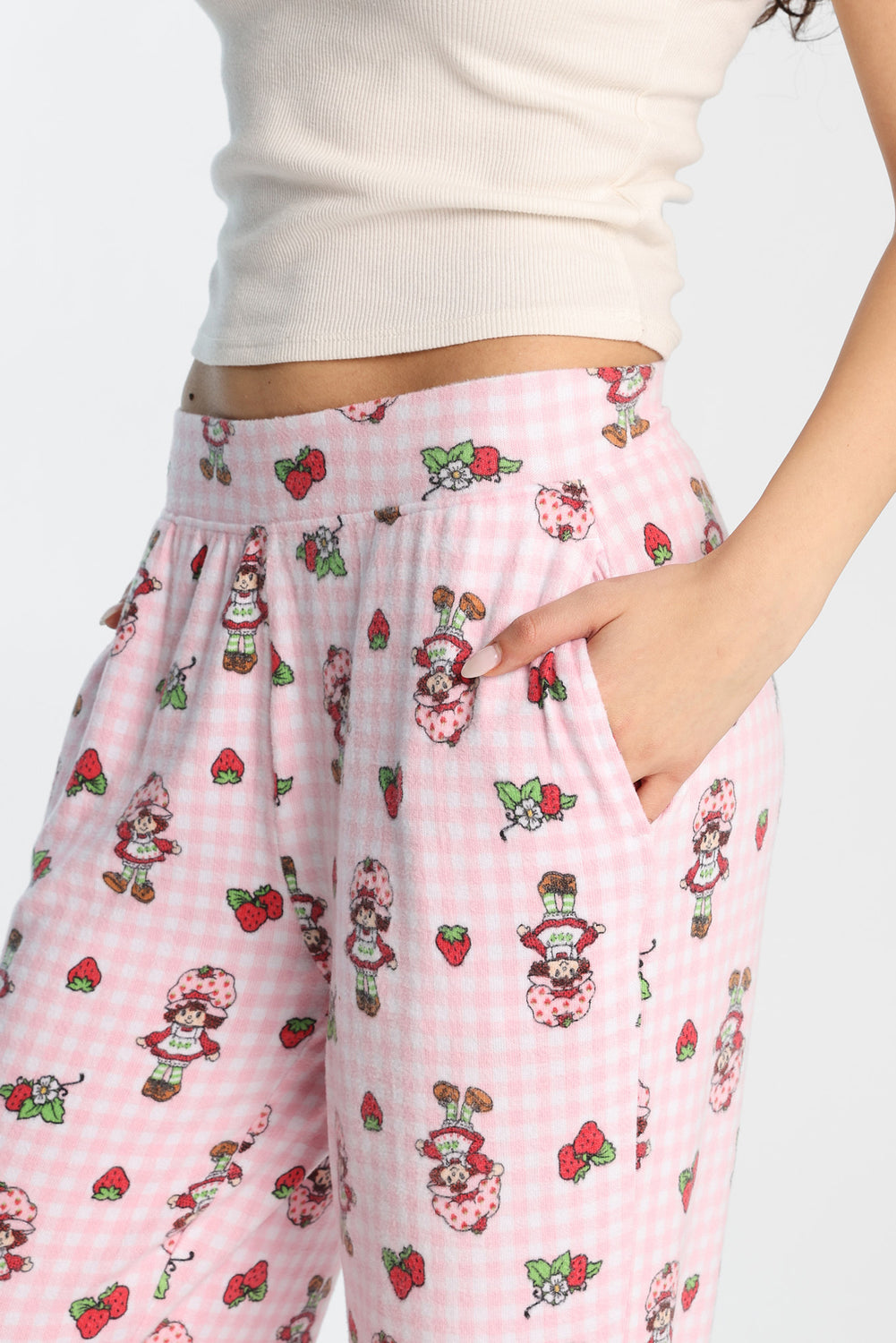 Pantalon pyjama à jambes larges imprimé Strawberry Shortcake Pantalon pyjama à jambes larges imprimé Strawberry Shortcake